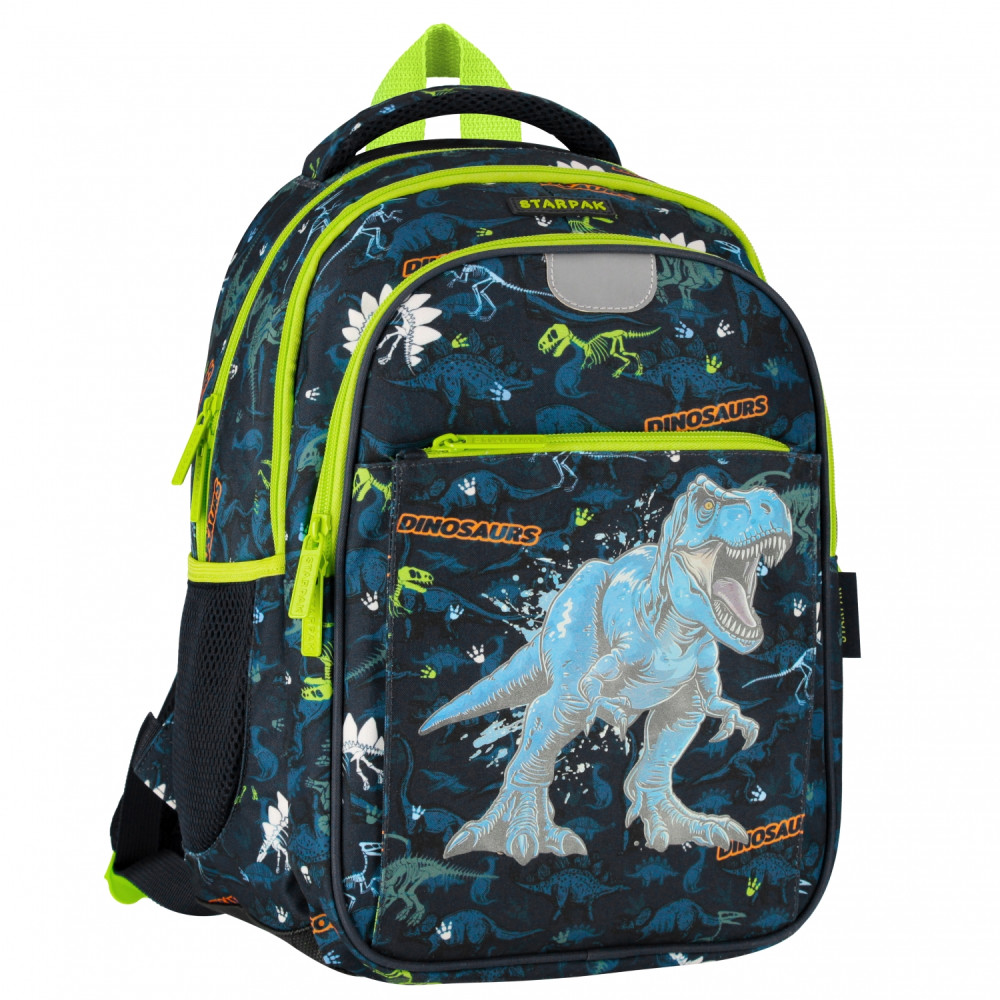 Plecak szkolny Dino świecący w ciemnościach STK-15 550866 Euro-Trade